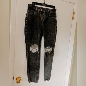 Shein Black Mom Jeans